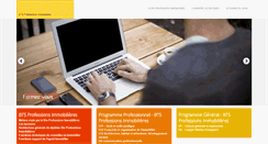 Desktop Screenshot of bts-professions-immobilieres.com