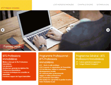 Tablet Screenshot of bts-professions-immobilieres.com